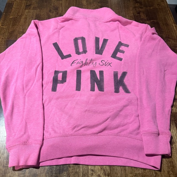 Victoria’s Secret PINK Quarter Zip Sweatshirt SIZE: XS - Picture 2 of 2